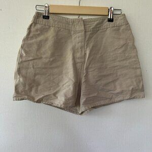 Decathlon Womens Shorts Size Large Khaki‎ Hook and Loop Closure